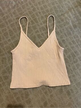 Ribbed V-Neck tank top